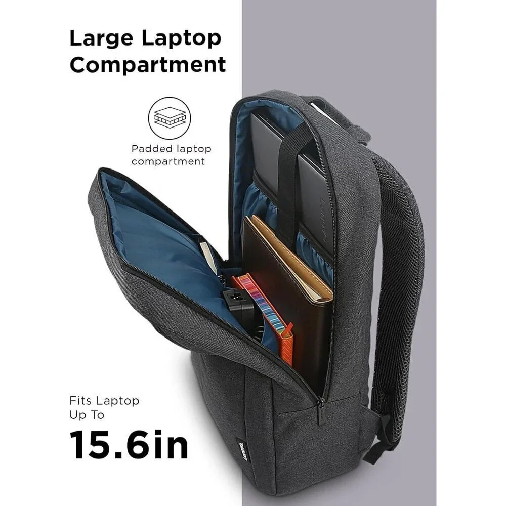 Lenovo Laptop Backpack B210 Black 15.6-Inch Laptop Tablet Durable, Clean Design.